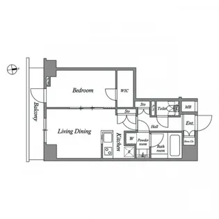 1LDKの間取り画像