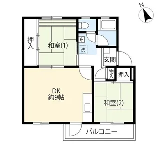 UR鶴川【4階】の間取り