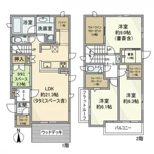 神奈川県川崎市麻生区王禅寺西2【一戸建】の間取り