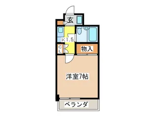 河野ハイツ【3階】の間取り