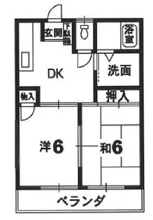 オリーブハイツ【1階】の間取り
