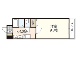 リベラーレ吉川【3階】の間取り
