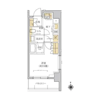 神奈川県横浜市神奈川区鶴屋町2【マンション】の間取り