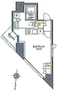 プライムメゾン本郷【8階】の間取り