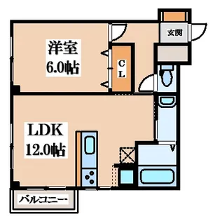 GRACE TACHIBANA【2階】の間取り