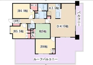 垂水アーバンコンフォートリアヒルズ【14階】の間取り