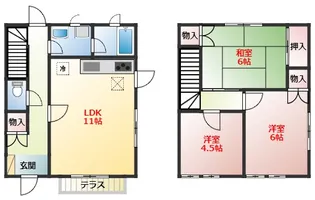 神奈川県小田原市酒匂2【一戸建】の間取り