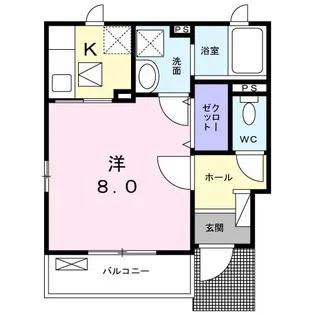 コンフォート長田II【1階】の間取り