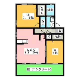 エスペランサ【1階】の間取り