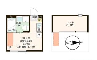 ハーモニーテラス北小岩XIV【2階】の間取り