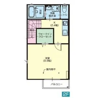 ラフィーネ今泉【2階】の間取り