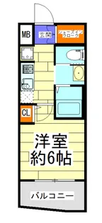 エステムコート梅田・茶屋町IIIネクスタ【7階】の間取り