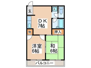 ミウチハイツ【3階】の間取り