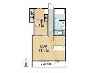岡山県倉敷市徳芳【アパート】の間取り
