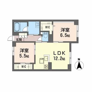 ラ・パルテール旭川 11番館【1階】の間取り