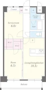 チェスナット 西大島【3階】の間取り