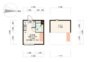 東京都中野区白鷺2【アパート】の間取り