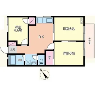 KIRYUハイツ【1階】の間取り