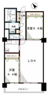 グランピラー高井戸【10階】の間取り