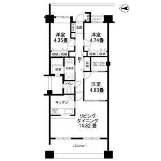 プレストンフォーレ【3階】の間取り
