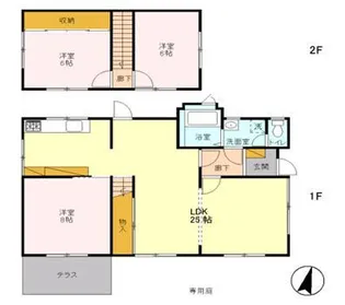 新潟県新潟市東区新石山1【一戸建】の間取り