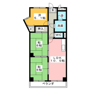 トラストホーム新清洲【2階】の間取り