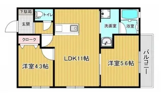 Sun・メゾン三木本町【3階】の間取り