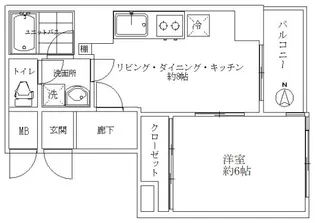 錦糸町パークハイツ【2階】の間取り