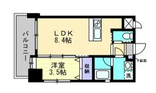 鹿児島県鹿児島市松原町【マンション】の間取り