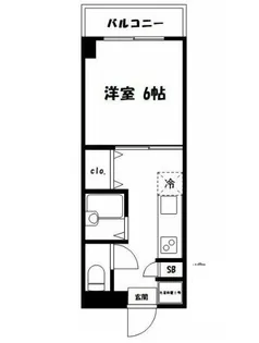 グローリス中野【2階】の間取り