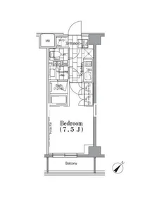 ONE ROOF FLAT TSUKISHIMA【6階】の間取り