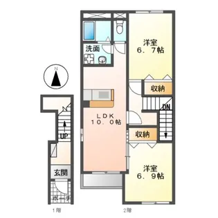 アーバンコートM【2階】の間取り