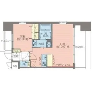 プレジオ難波EURO【12階】の間取り