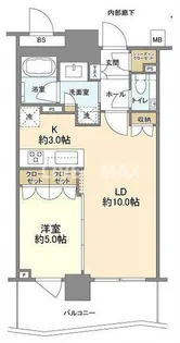 ブランズタワー豊洲【38階】の間取り