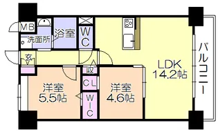 ルシエル【8階】の間取り