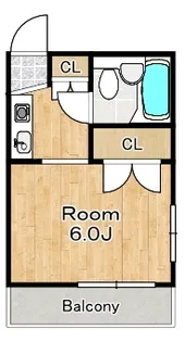 サンロワール北村【4階】の間取り