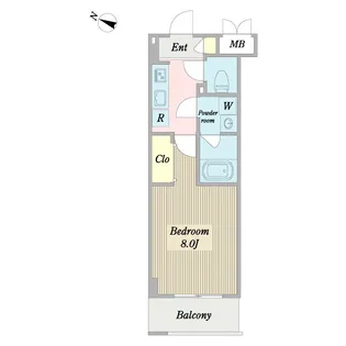 ウェルコ フラワー ガーデン【2階】の間取り
