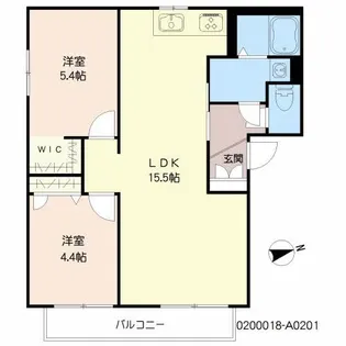 グランバリエT&K【2階】の間取り