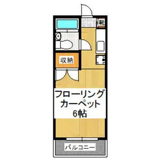 東京都世田谷区松原3【アパート】の間取り