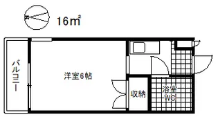 ル・パレ本山中【3階】の間取り
