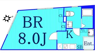 ゼスト横浜レジデンス【4階】の間取り