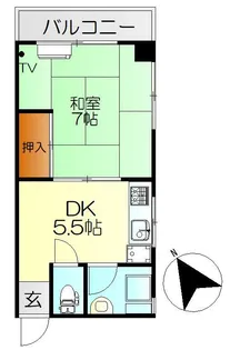 田中ビル【4階】の間取り