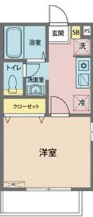 コーポ・サンロード【1階】の間取り