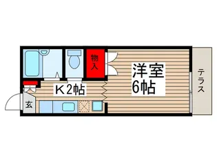 ヴェルドミール【1階】の間取り