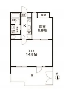HERMITAGE Waseda Machi【1階】の間取り