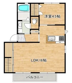 ルミエールB【2階】の間取り