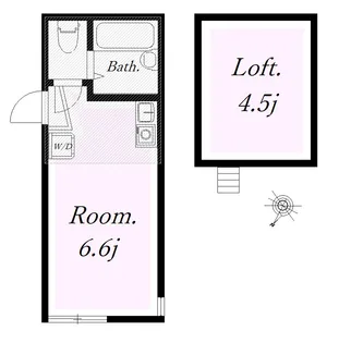 ユナイト 東寺尾ペトロポリス【2階】の間取り