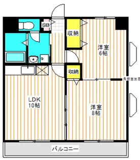 TWINCOURT・CAPELLA【3階】の間取り