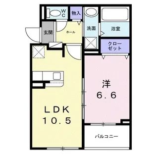 ソレイユ茨木【2階】の間取り