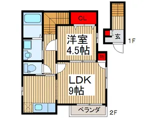 コリ-ヌ【2階】の間取り
